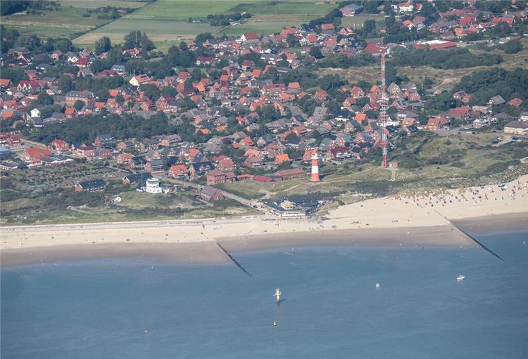 Der Strand der ostfriesischen Insel Borkum.