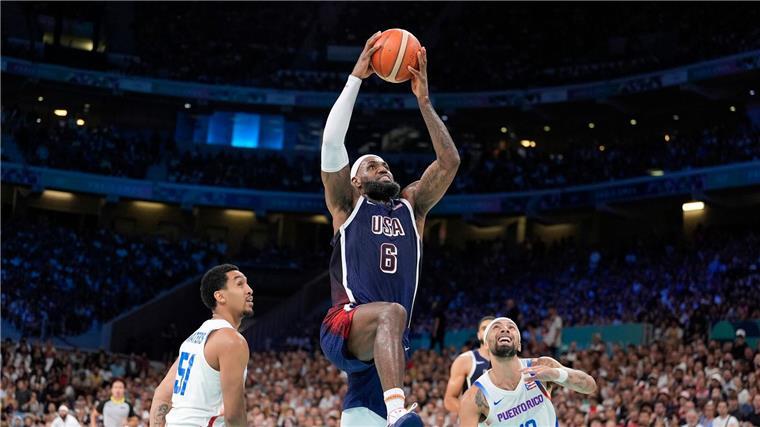  Die NBA-Stars um LeBron James treffen nun auf Brasilien.