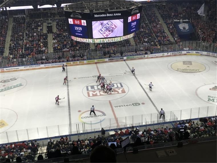 14500 Fans in der ausverkauften Berliner Arena sahen einen mutigen Auftritt der Fischtown Pinguins.