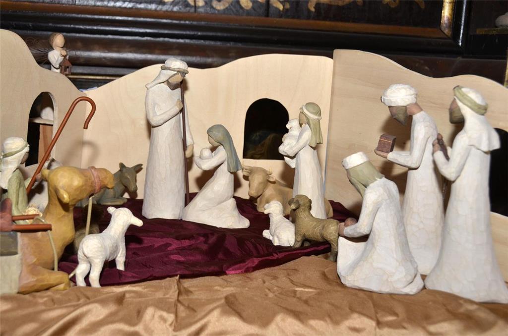 195 unterschiedliche Krippen sind derzeit in der Wremer Kirche zu bewundern. Fot...