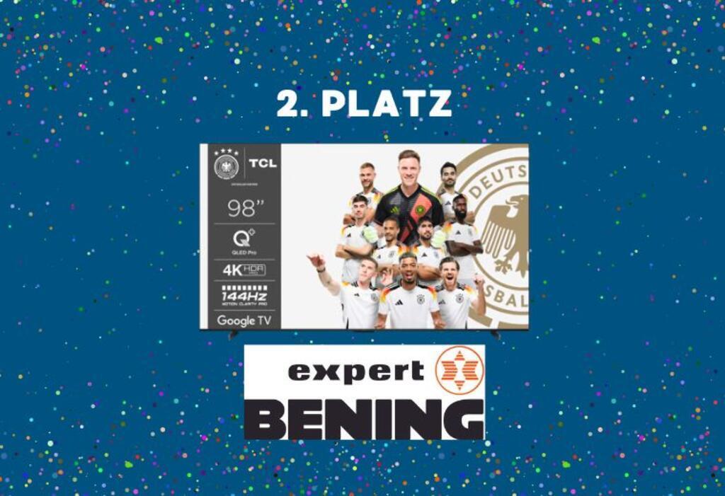 2. Platz: ein Fernseher von expert Bening.