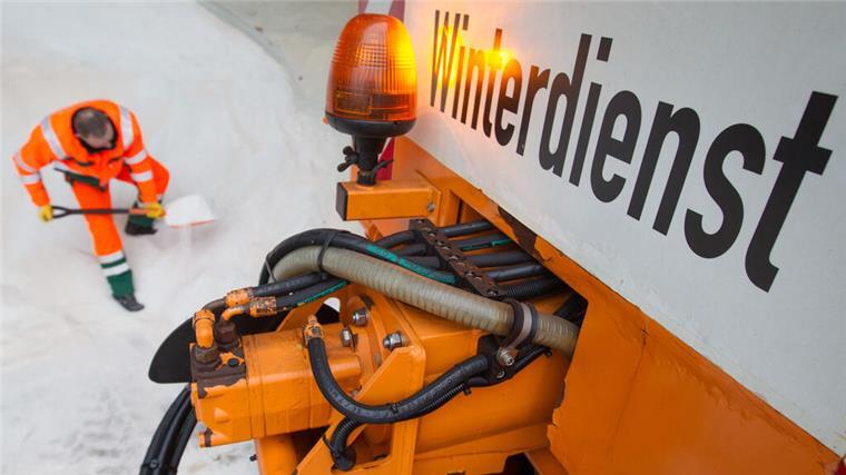 Der Winter kann kommen: EBB haben 320 Tonnen Streusalz im Lager Streudienst Winter Schnee