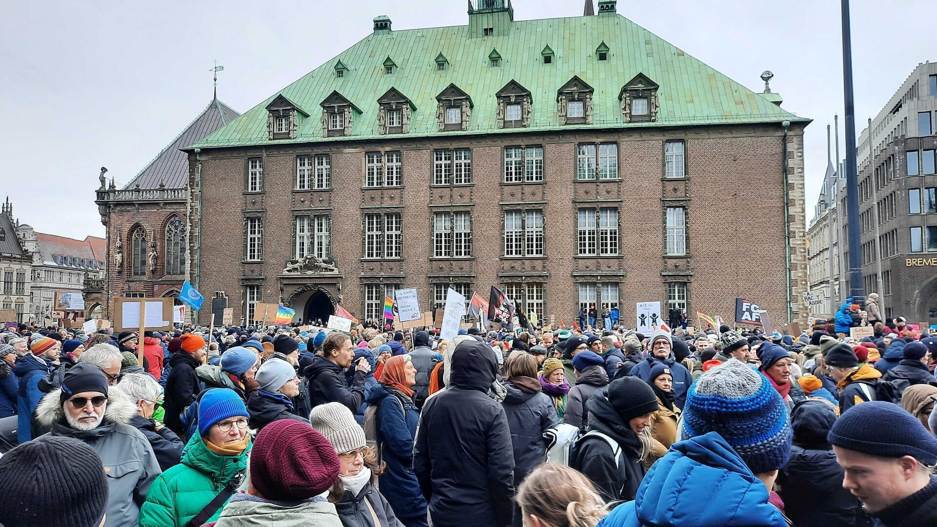 40.000 Menschen demonstrierten in Bremen.