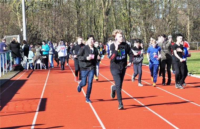 630 Schülerinnen und Schüler starteten beim Sponsorenlauf der Oberschule 1 in Nordenham