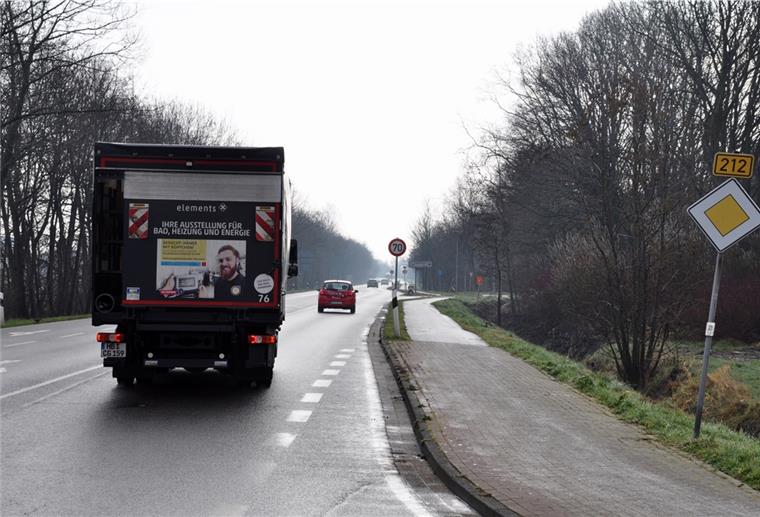 Ab 8. September wird die Bundesstraße 212 in Blexen für insgesamt elf Tage gesperrt.