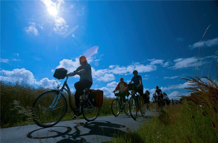 Ab aufs Fahrrad: Bei 17 Tagestouren kann die Region erkundet werden. 