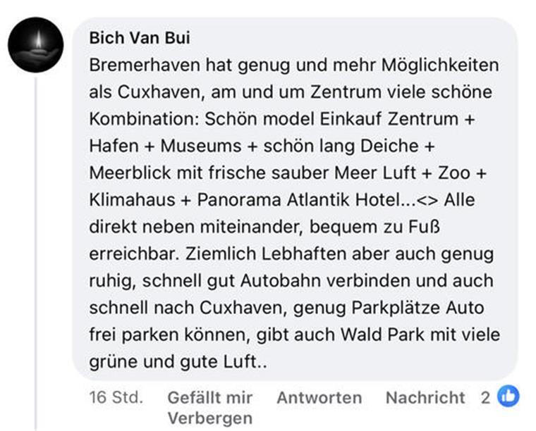 Aber auch Bremerhaven hat Fans. Sie nennen starke Argumente fürs Stadtleben.