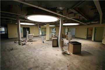 Abrissarbeiten am alten Nordenhamer Krankenhaus. Foto: Lorenz