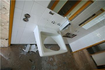 Abrissarbeiten am alten Nordenhamer Krankenhaus. Foto: Lorenz
