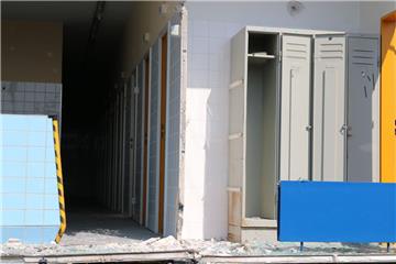 Abrissarbeiten am alten Nordenhamer Krankenhaus. Foto: Lorenz