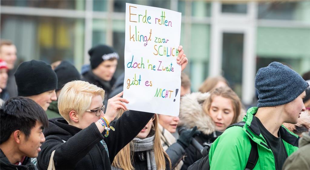 Achtung vorm Klimawandel: Am Mittwoch haben Schüler in Bremerhaven demonstriert....