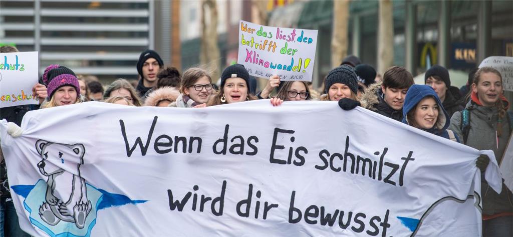 Achtung vorm Klimawandel: Am Mittwoch haben Schüler in Bremerhaven demonstriert....