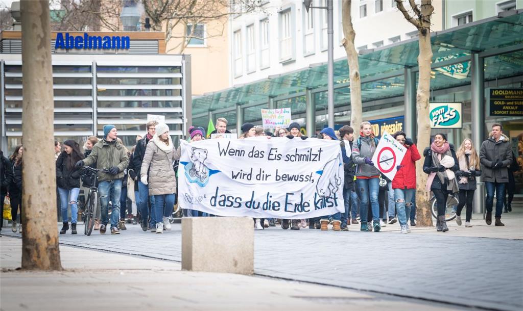 Achtung vorm Klimawandel: Am Mittwoch haben Schüler in Bremerhaven demonstriert....