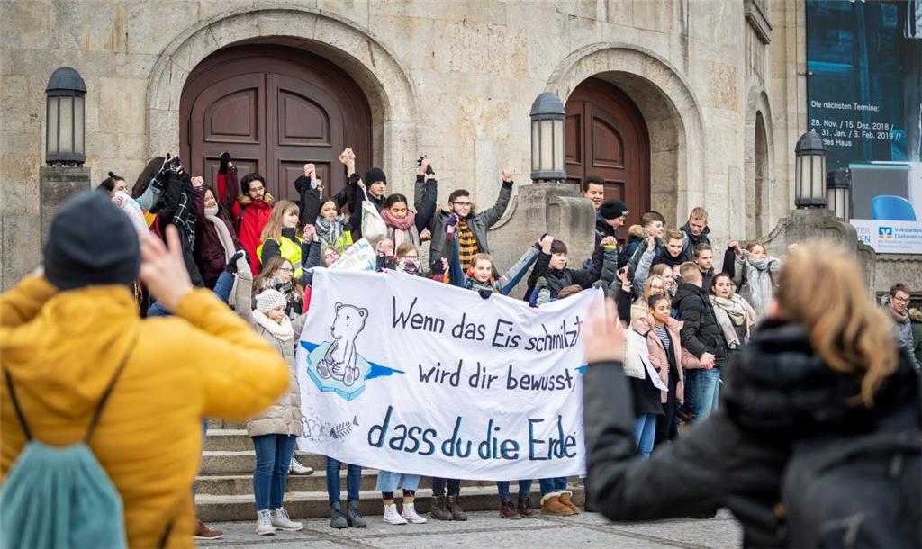 Achtung vorm Klimawandel: Am Mittwoch haben Schüler in Bremerhaven demonstriert....