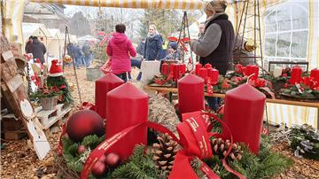 Advent, Advent…: Auf das Anzünden des ersten Lichtleins hatte die Betreiberin di...