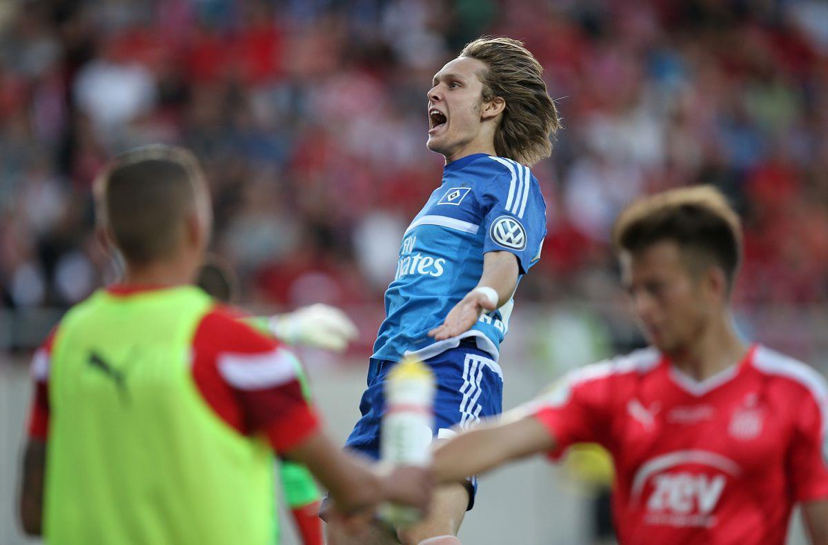Alen Halilovic schoss das Siegtor für den HSV gegen Zwickau.