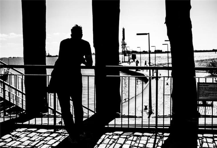 Alle Fotos in der Ausstellung sind in schwarz-weiß.