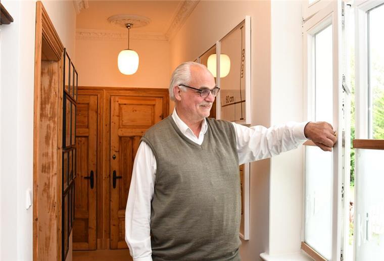 Altbausanierer Rolf Thörner in der Goethestraße 60.