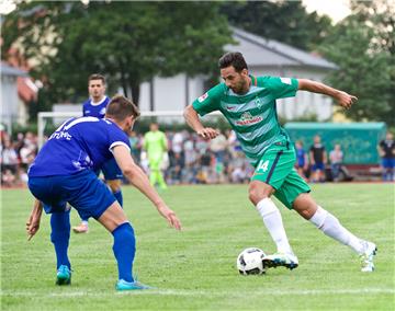 Alter Hase: Claudio Pizarro im Testspiel gegen Altglienicke. Foto Gumz 