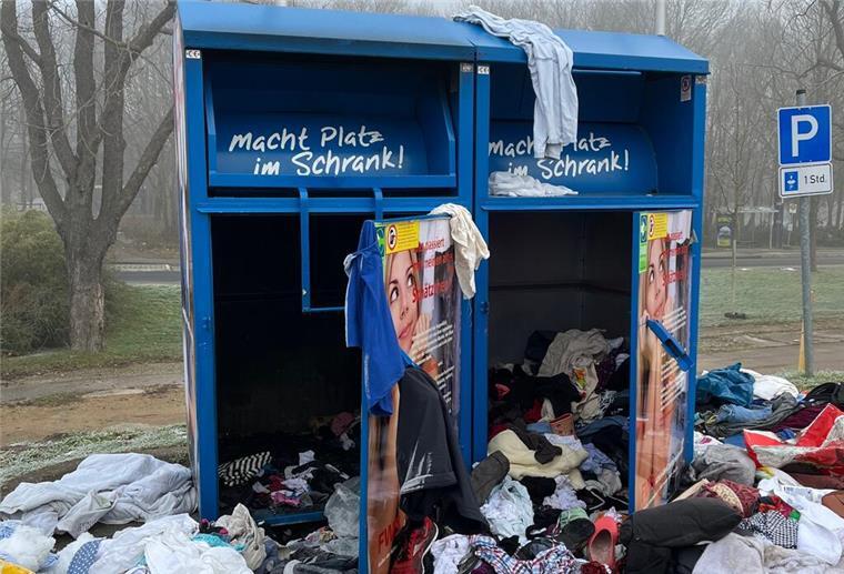 Altkleidercontainer.