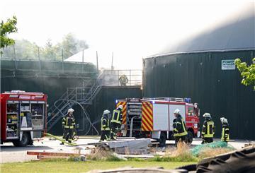 Am Sonntagmorgen brach in einer Biogasanlage in Uthlede ein Feuer aus.