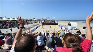 Am Strand der Insel wird während des White Sands Festivals wieder ein Center Court für die Beachvolleyball-Turniere aufgebaut. (Archivbild)