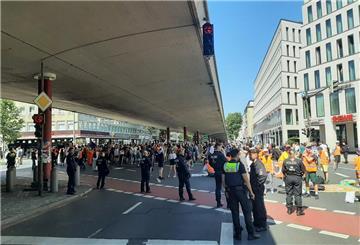 Demonstration der Letzten Generation in Bremen am Samstag (20. Juli 2024).