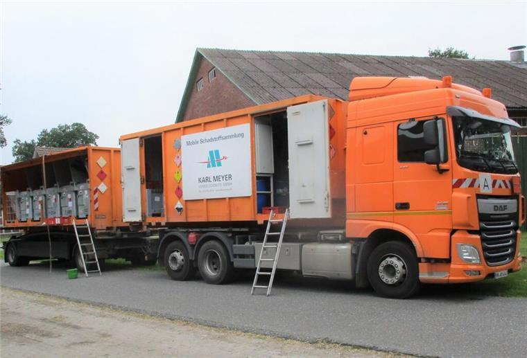 Kostenlose Schadstoffsammlung ab Montag im Cuxland Das Schadstoffmobil ist wieder im Cuxland unterwegs.
