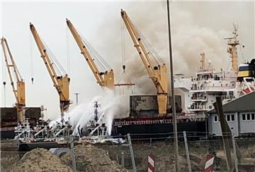 An Bord der „Lascombes“ ist ein Feuer ausgebrochen.