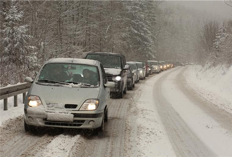 Lange Staus bilden sich auf der Straße zwischen Wernigerode und Schierke. Solche Situationen will die Politik verhindern.
