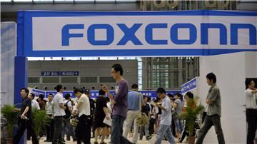 Angestellte eines Foxconn-Werkes.