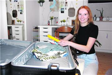 Annika Hoops aus Langen freut sich schon: Am Sonnabend geht's los nach Ghana. 