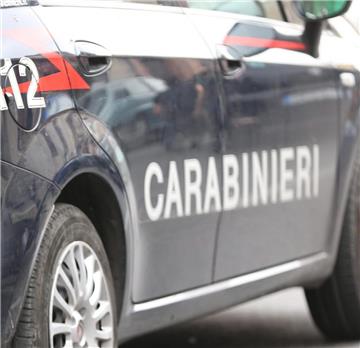 Archivbild eines italienischen Polizeifahrzeugs in Secondigliano (Neapel). 