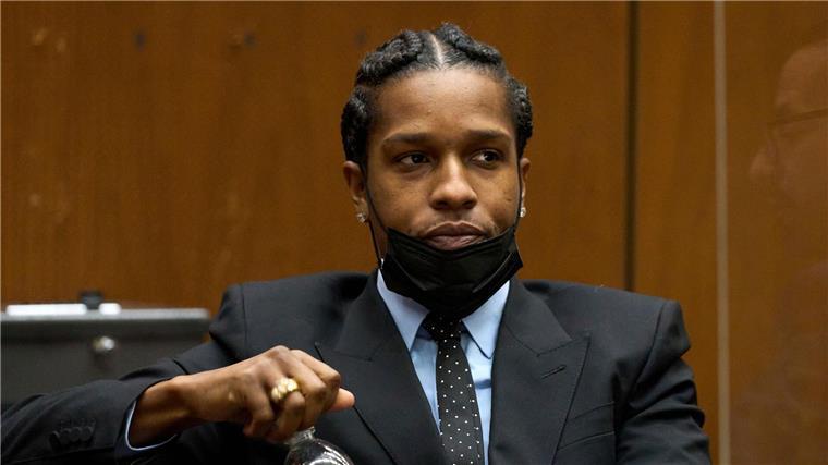 Asap Rocky während einer vorläufigen Anhörung im Clara Shortridge Foltz Criminal Justice Center in Los Angeles.