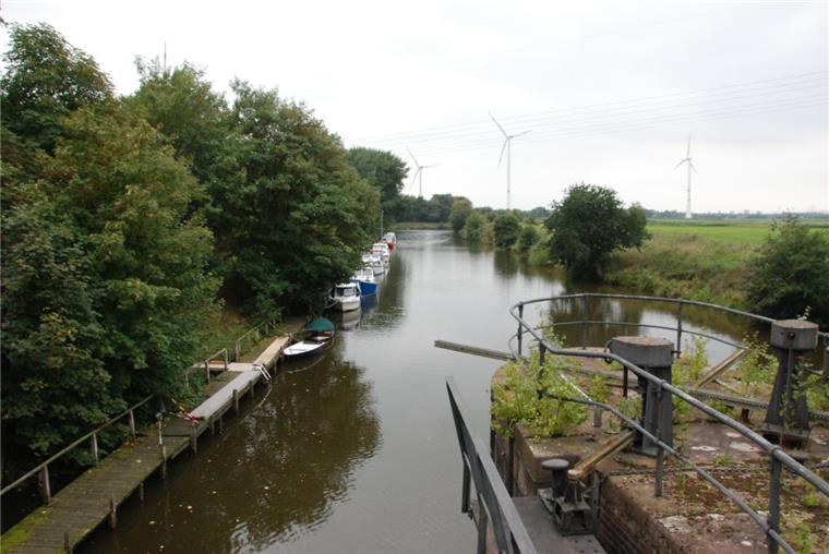 Auch an der Schiffdorfer Stauschleuse kommt es zu Überschwemmungen.