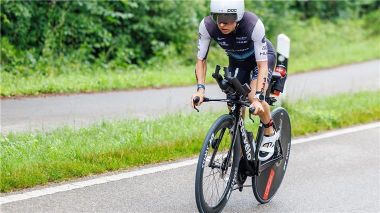 Auch auf dem Rad spitze: Triathletin Anne Haug.