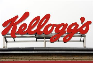Die Aufnahme vom 16.10.2013 zeigt eines der Logos an dem Werk der Kellogg's Deutschland GmbH in Bremen.