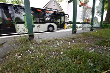 Auch die Bushaltestelle am Altmarkt Lehe wurde beschädigt.
