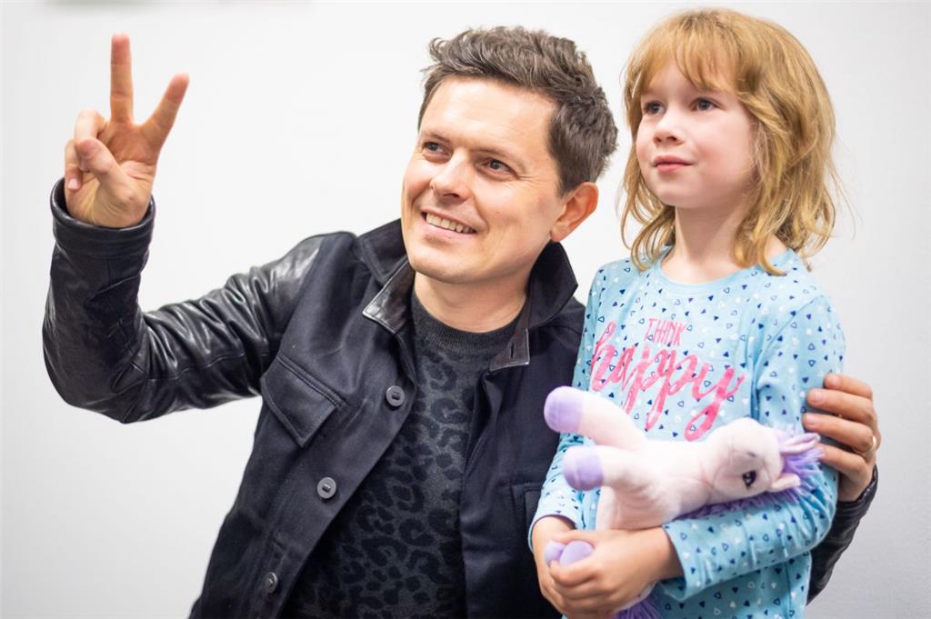 Auch die kleinsten Fans kamen Michael Patrick Kelly bei der „NZ+Ich“-Aktion ganz...