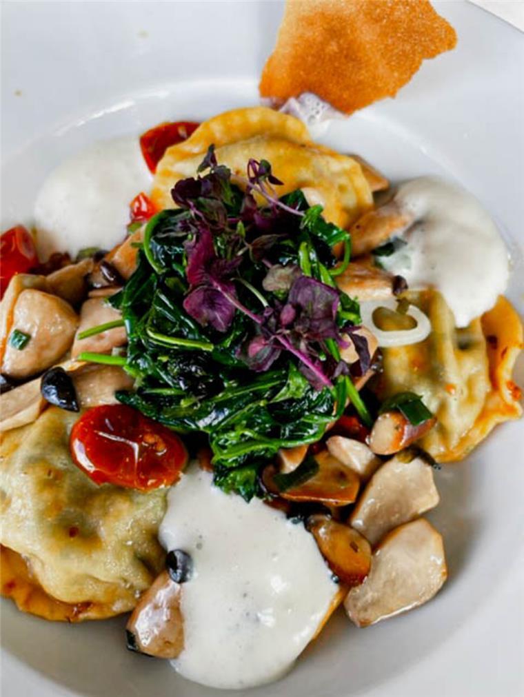 Auch die Pilz-Ravioli sind bei den Gästen des PIER 6 besonders beliebt.