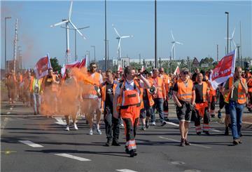 Auch in Bremerhaven wurde gestreikt.