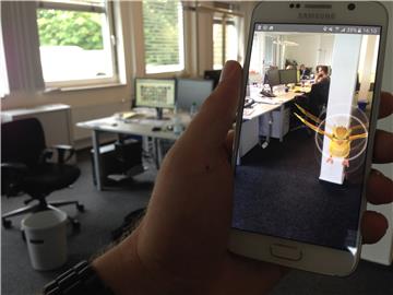 Auch in den Redaktionsräumen der Nordsee-Zeitung verstecken sich Pokémon.