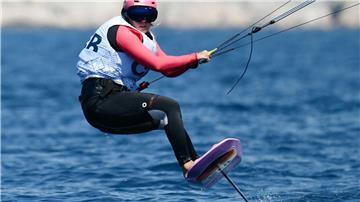 Auch Kitesurferin Leonie Meyer konnte keine Medaille für das deutsche Segelteam vor Marseille erobern.