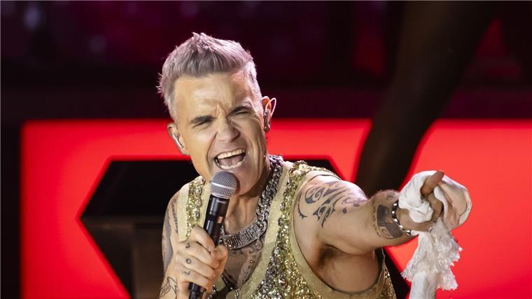 Auch Popstar Robbie Williams kommt nach Deutschland. (Archivbild)