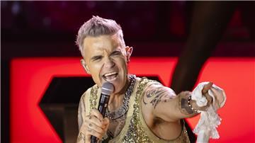 Auch Popstar Robbie Williams kommt nach Deutschland. (Archivbild)