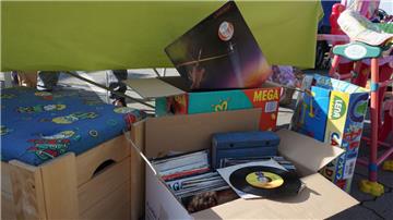 Auch Schallplatten-Liebhaber kamen auf ihre Kosten. 