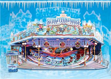 Auf dem Bremerhavener Frühjahrsmarkt ist auch wieder eine Schlittenbahn zu finden.