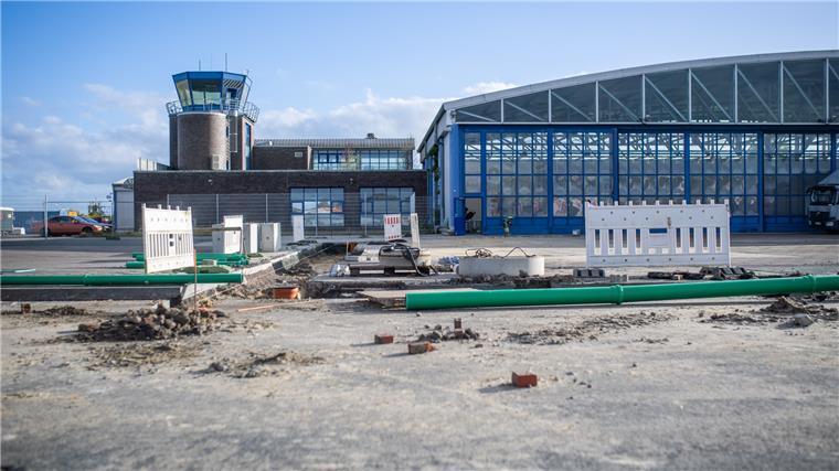 Baustelle ehemaliger Flughafen