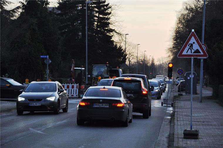 Auf dem Mittelweg in Nordenham kann es derzeit eng werden.