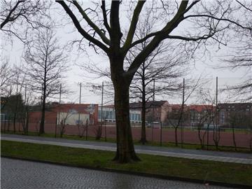Auf dem Sportplatz an der Pestalozzistraße in Bremerhaven soll die neue Oberschule Lehe errichtet werden. Unter dem Platz schlummert eine Altlast.